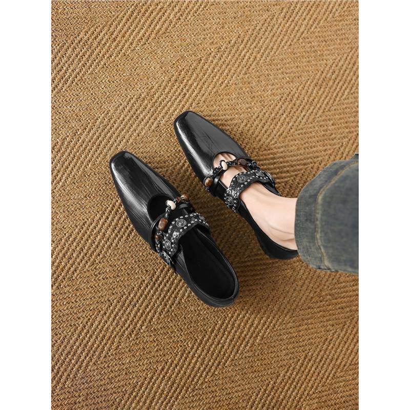 Damen elegante Quasten-Slipper R&B