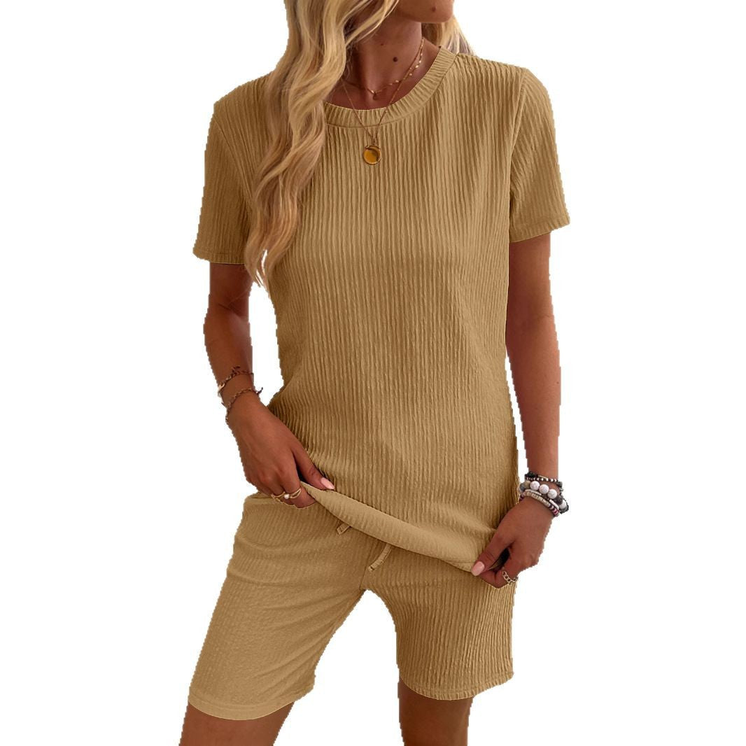 Damen Kurzarm Pyjamaanzug R&B