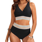 Damen Bikini-Set mit modischem Wickeldesign und verstellbaren Trägern R&B