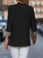 R&B | Blazer mit Leoparden-details Stilvoll und Zeitlos Einzigartiger Schnitt