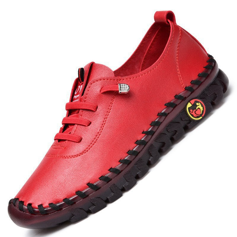 Damen Sneakers aus hochwertigem Kunstleder mit rutschfester Sohle R&B