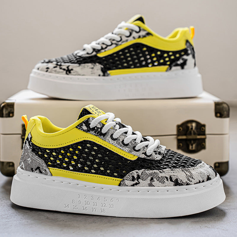 Damen Komfortable Plateau-Sneaker mit atmungsaktivem Obermaterial R&B