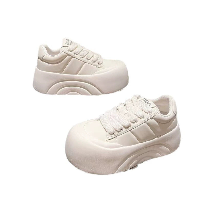 Damen Sportliche Plattform-Sneaker mit strapazierfähigem Obermaterial R&B