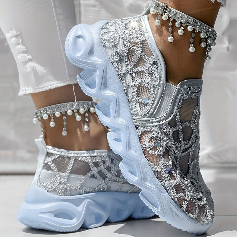 Damen Atmungsaktive und modische Slip-On Sneakers