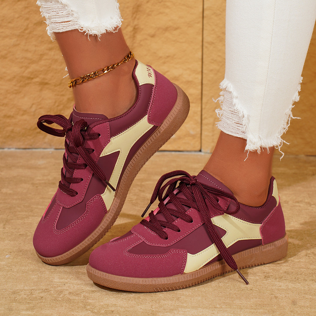Damen Sportliche Sneakers mit atmungsaktivem Obermaterial und rutschfester Sohle R&B