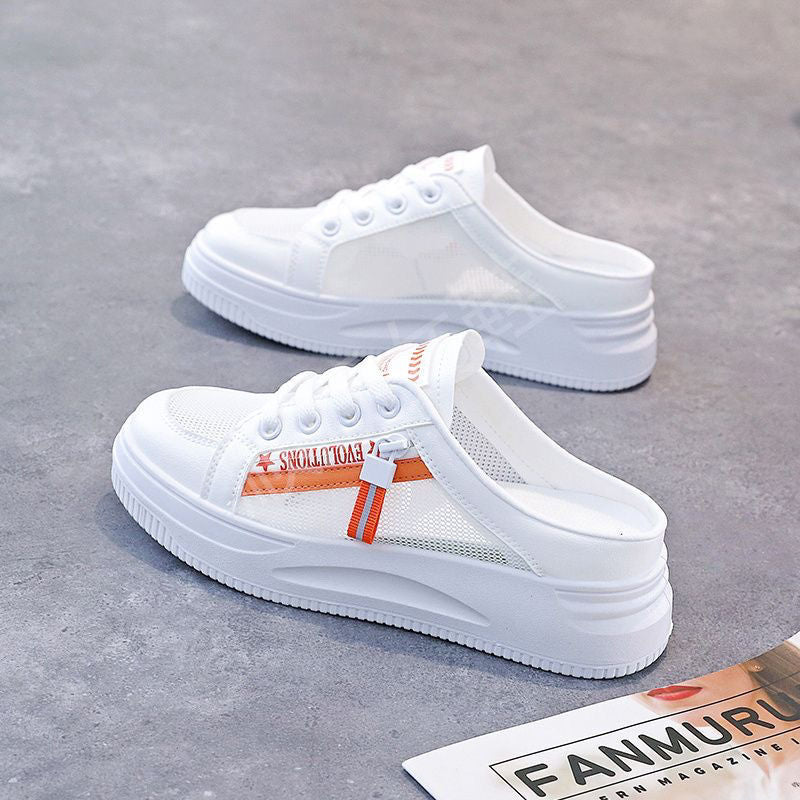 Damen Sneaker mit abnehmbarer Ferse und atmungsaktiver Mesh-Oberfläche R&B