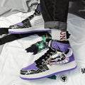 Damen Sportliche High-Top Sneakers mit auffälligem grafischem Design