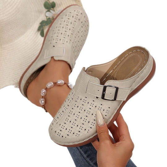 Damen Atmungsaktive Clogs mit modischem Lochmuster R&B