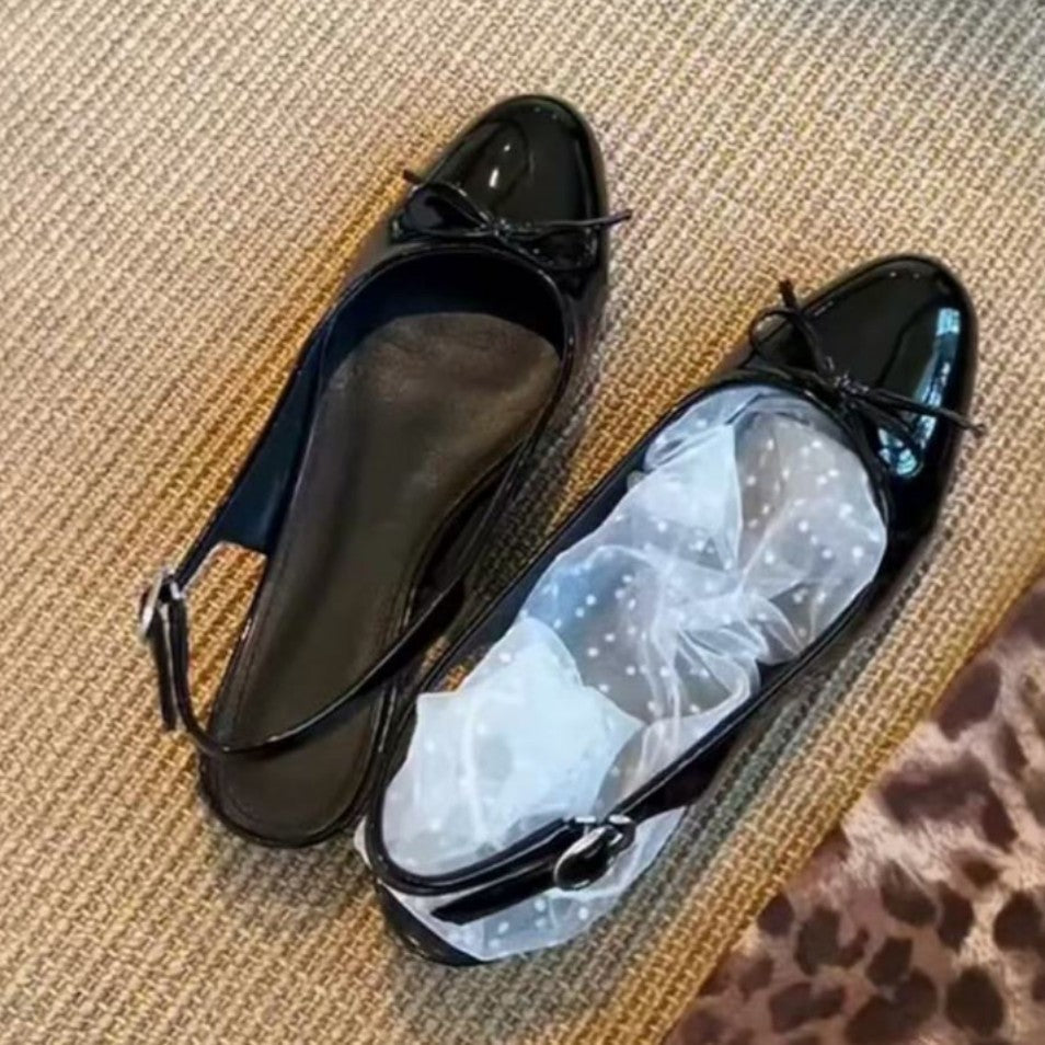 Damen Slingback-Ballerinas mit eleganten Schleifendetails R&B
