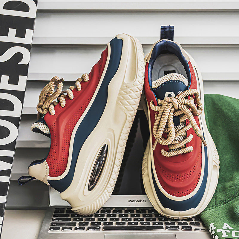 Damen komfortable Chunky Sneakers mit dämpfender Luftpolstersohle R&B