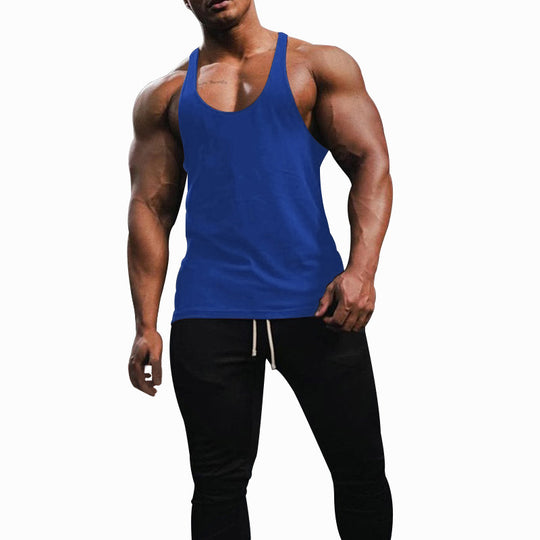 Herren Sporttanktop mit racerback Design und atmungsaktiver Baumwolle R&B