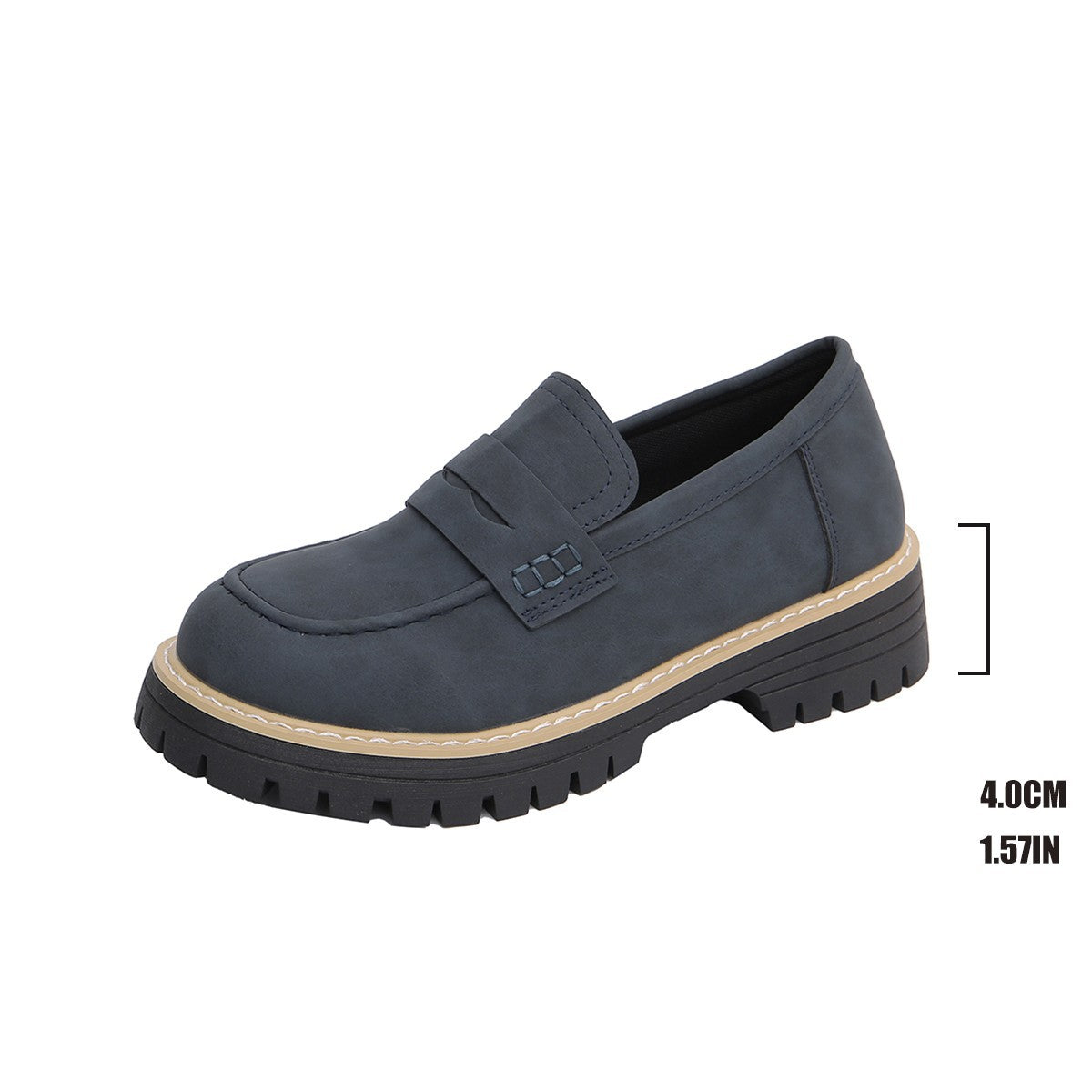 Damen Mokassins mit rutschfester Sohle und modischem Design R&B
