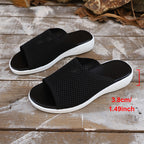 Damen Bequeme Mesh-Pantoletten mit rutschfester Sohle EB