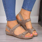 Damen Komfortable Sandalen mit verstellbarem Riemendesign und anatomischem Fußbett R&B