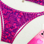 Damen Triangel-Bikini-Set mit verstellbaren Trägern