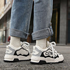 Damen sportliche Sneaker mit modischem Statement-Design und dämpfender Sohle R&B