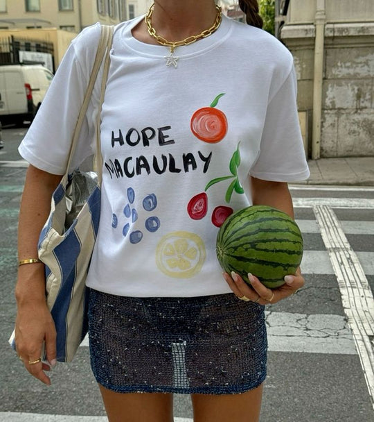 Damen T-Shirt mit künstlerischem Motiv im Vintage-Stil R&B