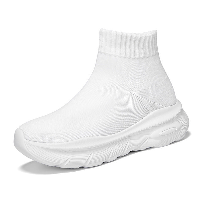 Damen Strick-Sneaker mit hohem Schaft und flexibler Sohle R&B