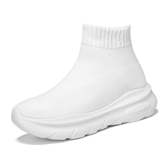 Damen Strick-Sneaker mit hohem Schaft und flexibler Sohle R&B