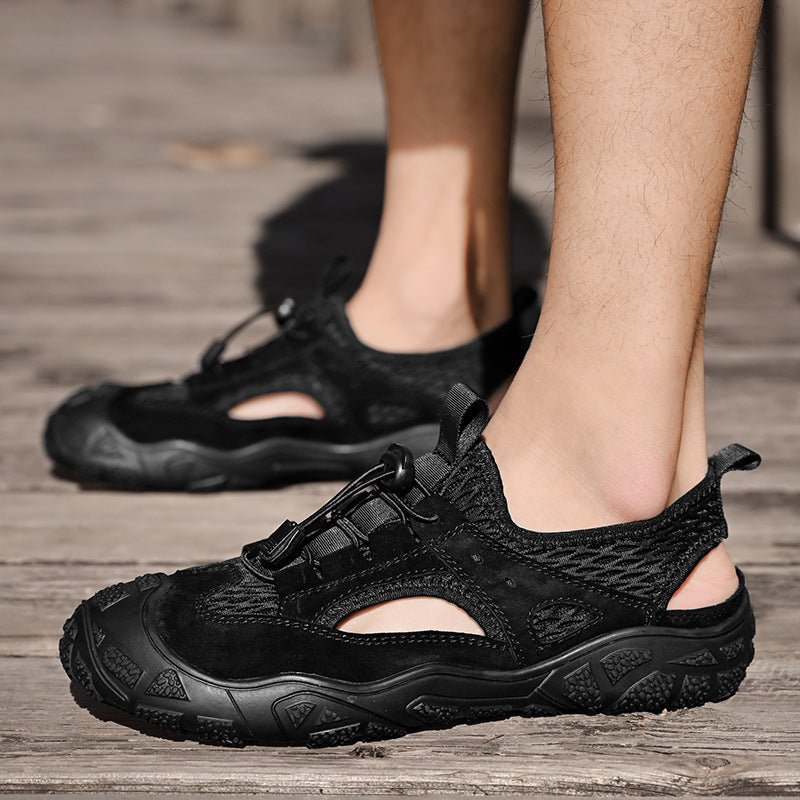 Damen Aqua-Sneaker mit Riemen und atmungsaktivem Netz R&B
