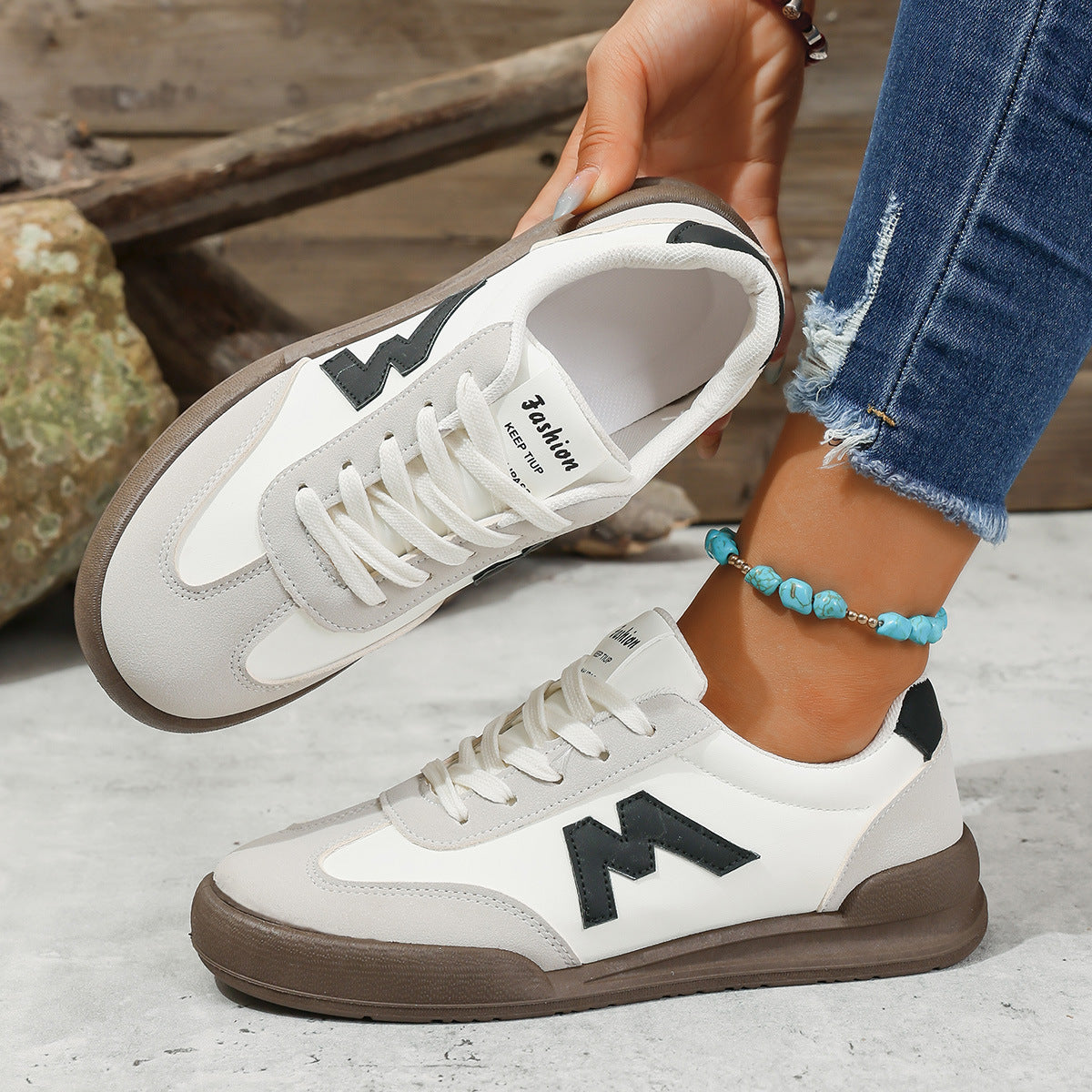 Damen Sportliche Sneakers mit komfortablem Dämpfungssystem und stylischem Design R&B