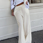 Damen weite Sommerhose mit verstellbarem Bund und praktischen Seitentaschen R&B