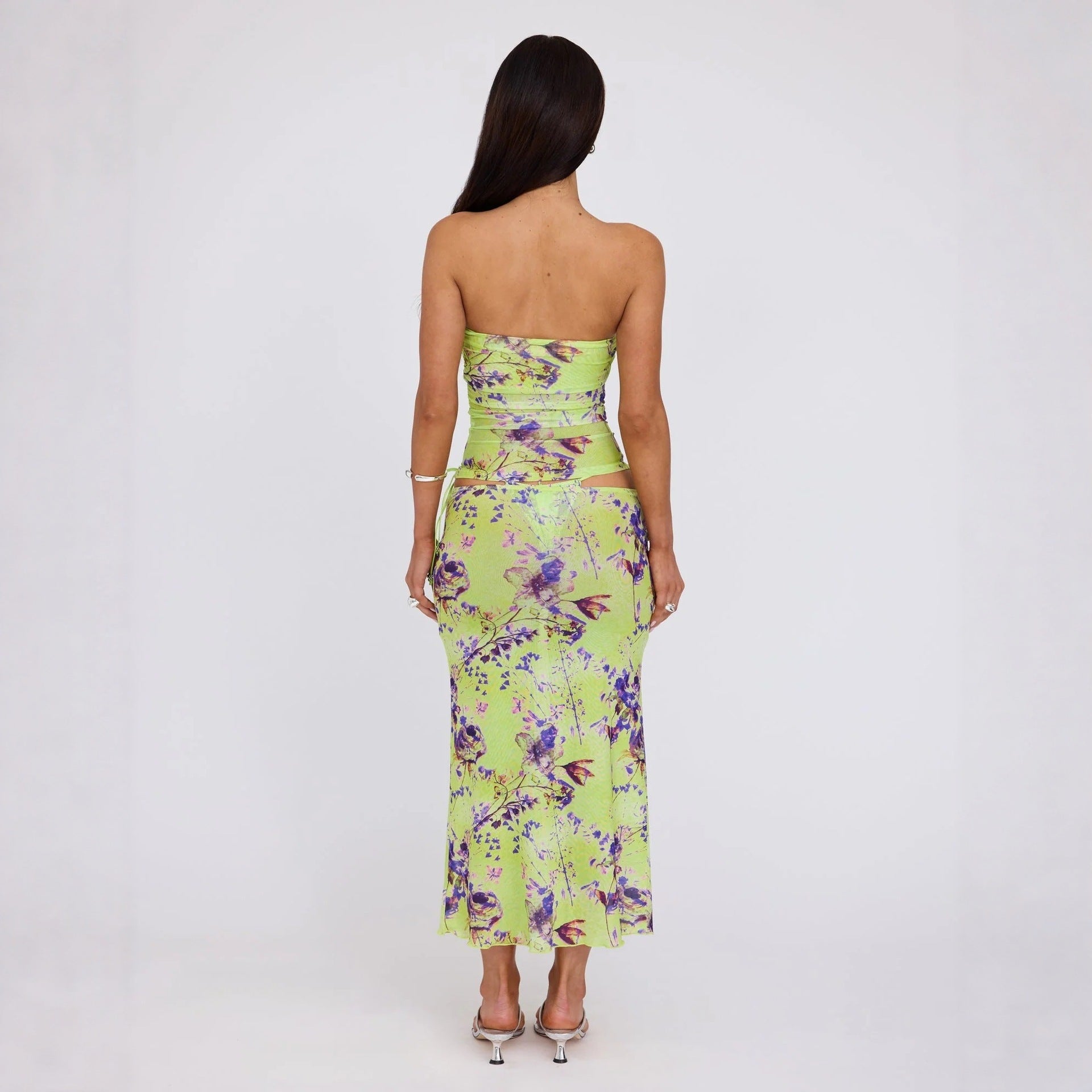 Damen Wickelkleid mit floralem Muster R&B