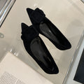 Damen elegante spitze Ballerinas mit modischem Schnallen-Detail R&B