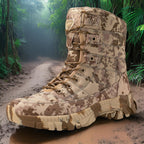 Herren hochgeschnittene Camo Einsatzstiefel mit schnelltrocknendem Obermaterial R&B