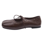Damen Ballerina-Schuhe mit elegantem Schnürdesign und komfortablem Fußbett R&B