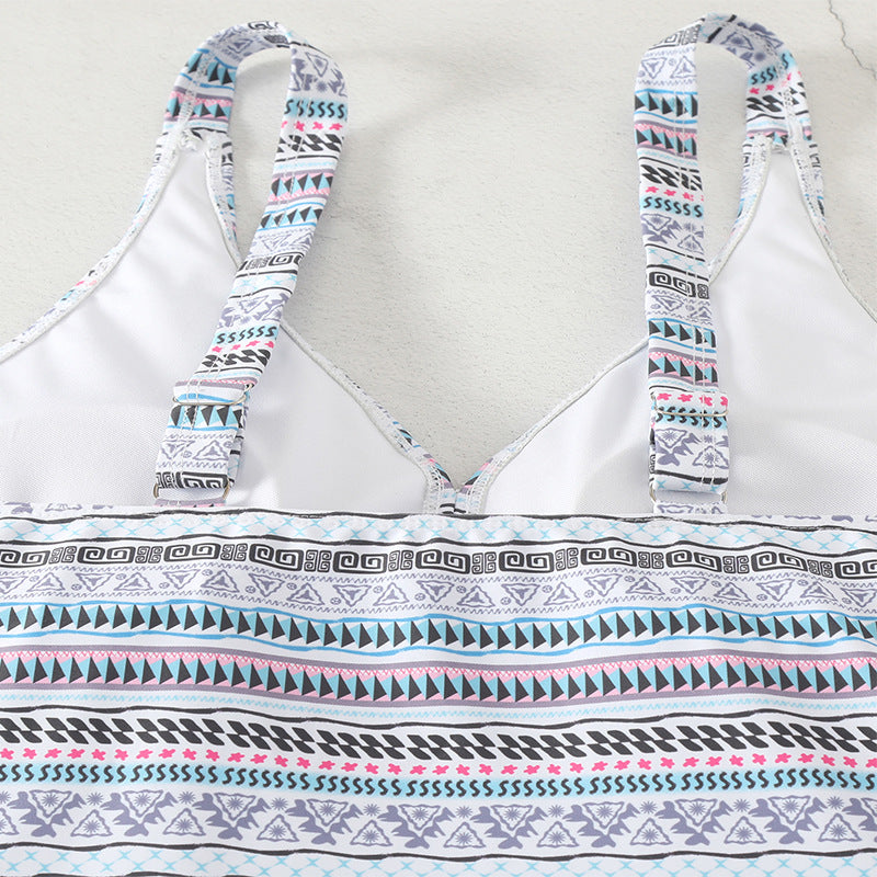 Damen Tankini-Set mit modischem Muster und komfortablem Schnitt R&B