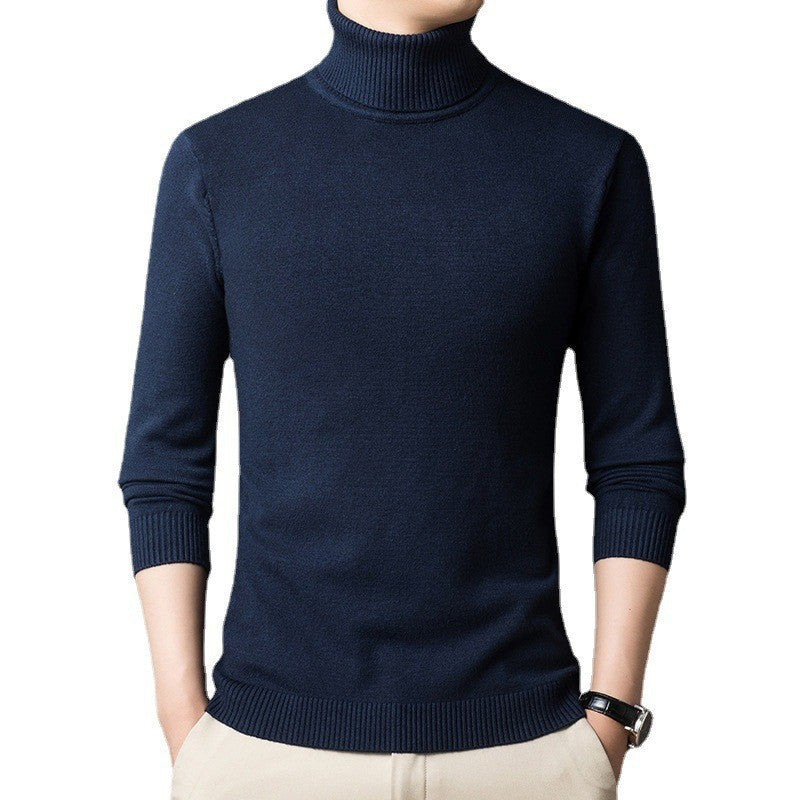 Herren figurbetonter Pullover mit Rollkragen R&B