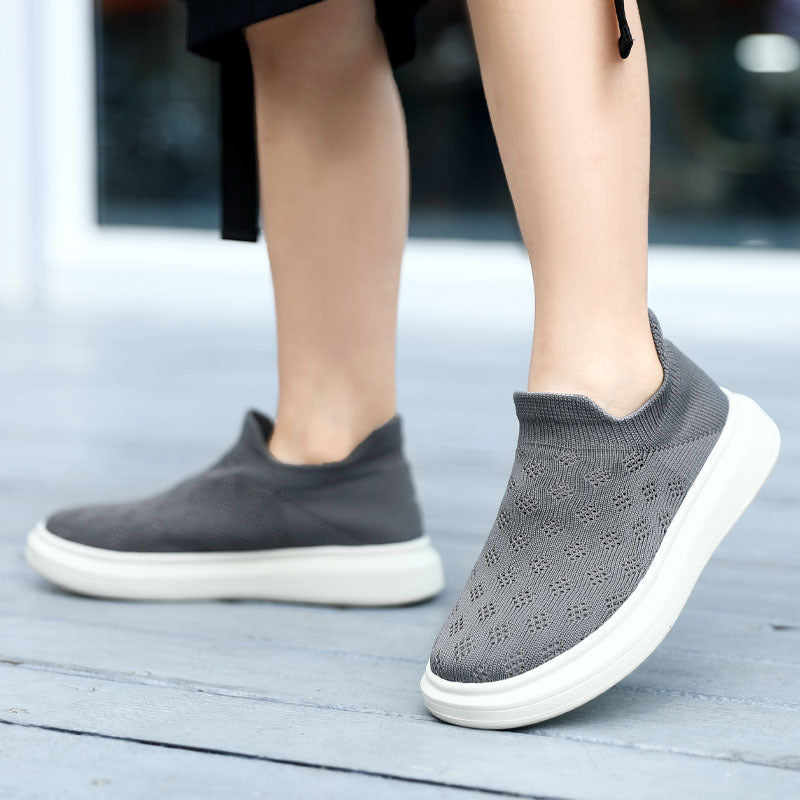 Damen Bequeme Slip-On Sneakers mit atmungsaktivem Obermaterial und flexibel gestalteter Sohle