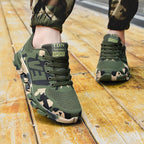 Damen Sportliche Sneakers mit Camouflage-Muster