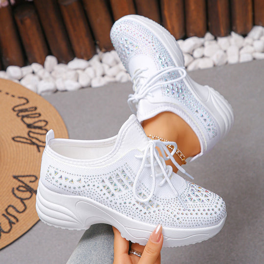 Damen Sportliche Sneaker mit atmungsaktivem Obermaterial und Komfortsohle R&B