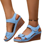 Damen Wedge-Sandaletten mit ergonomischem Riemendesign und Komfort-Fußbett R&B