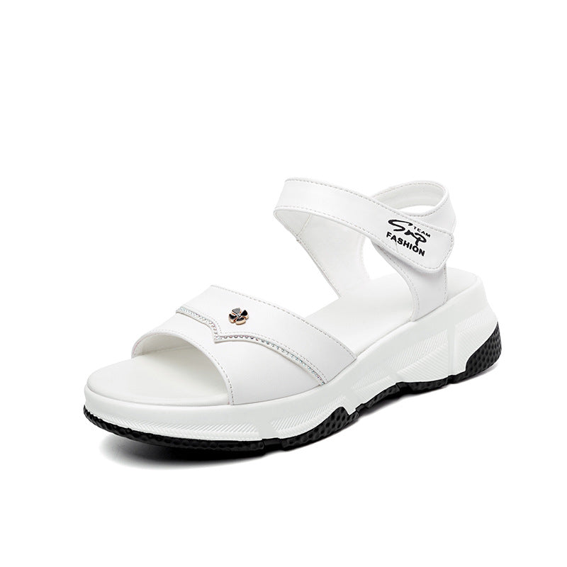 Damen Komfortable Sandalen mit verstellbaren Riemen und analytischem Fußbett R&B