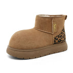 Damen warme und kuschelige Winterstiefeletten R&B
