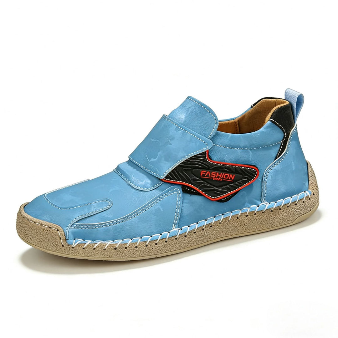 Herren Bequeme und modische Freizeitschuhe mit Klettverschluss R&B