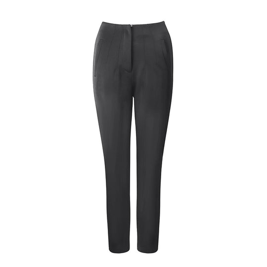Damen elegante Anzughose mit hohen Bund und schmalem Bein R&B