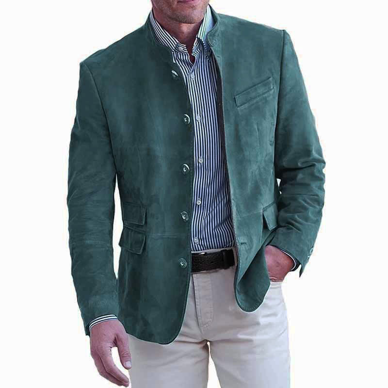Herren elegante Wildlederjacke R&B