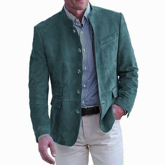 Herren elegante Wildlederjacke R&B