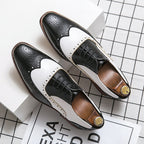 Damen elegante Brogues aus hochwertigen Leder mit klassischem Design R&B