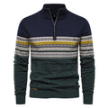 Herren Pullover mit modernem Zipper und attraktiven Farbmustern