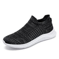 Damen Slip-On Sneakers mit elastischen Einsätzen und atmungsaktiver Stricktechnologie