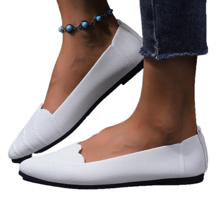 Damen Ballerinas mit eleganter Spitzenstruktur R&B