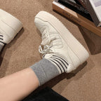 Damen Platform Sneakers mit modischem Design und bequemer Schnürung R&B
