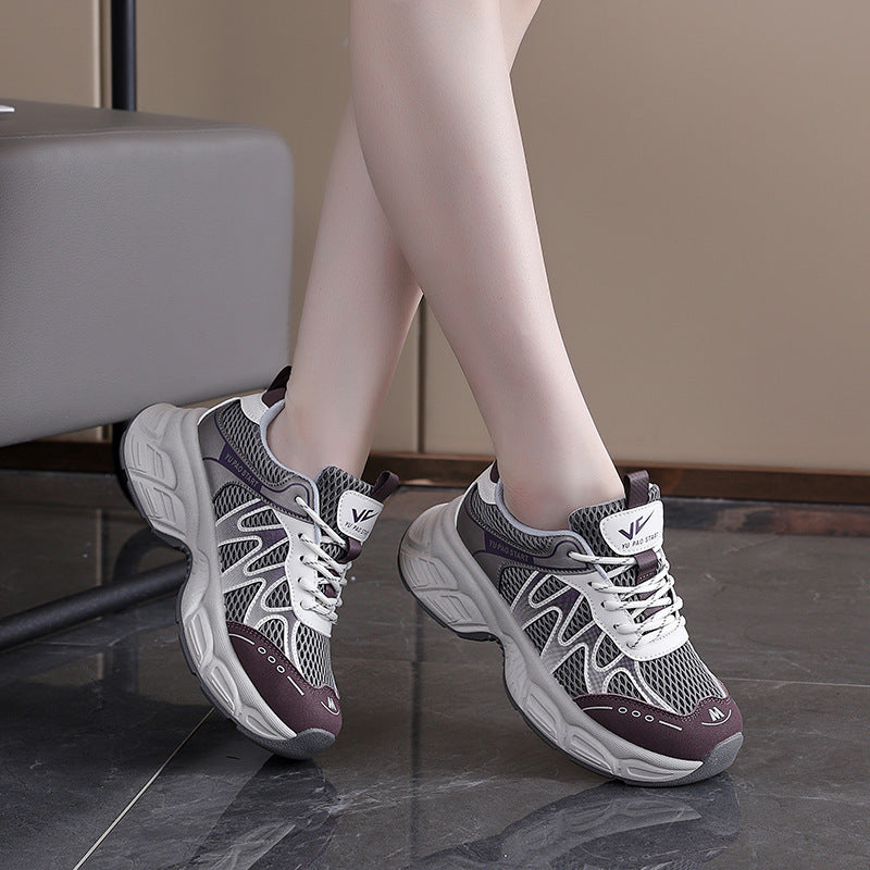 Damen Sportliche Sneakers mit atmungsaktivem Mesh-Obermaterial und dämpfendem Komfort R&B