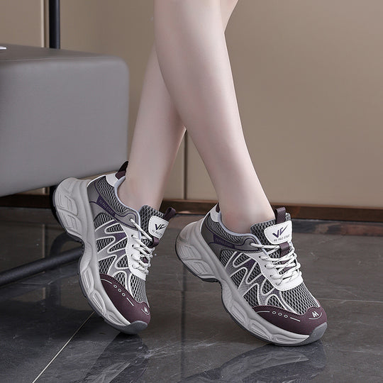 Damen Sportliche Sneakers mit atmungsaktivem Mesh-Obermaterial und dämpfendem Komfort R&B