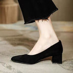 Damen Elegante Pumps mit verziertem Blockabsatz R&B